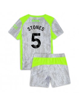 Manchester City John Stones #5 Replika Tredje Kläder Barn 2025-26 Kortärmad (+ byxor)